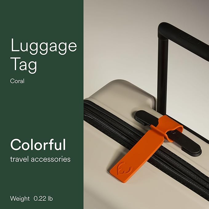 ANTLER Luggage Tags - Durable Rubber, for Suitcases & Travel Bags, Assorted Colors, Easy ID & Personalization, Fits Most Suit