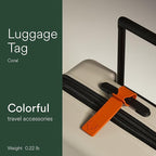 ANTLER Luggage Tags - Durable Rubber, for Suitcases & Travel Bags, Assorted Colors, Easy ID & Personalization, Fits Most Suit