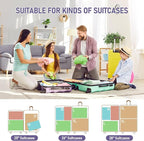 6 Set Compression Packing Cubes, Suitcase Organizer, Lightweight Travel Essentials, Compression Bags For Travel Accessories L