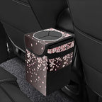 Car Trash Can – Multi-Purpose, Lightweight and Portable with Durable Water-Resistant Coating, No Installation Required, Practical and Ample Capacity, Variety of Colors.Pink Falling Petals