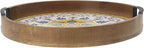 Gourmet Basics by Mikasa Vella Lazy Susan Serving Tray, 16-Inch, Assorted