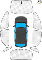 KMF 8pcs Thicken Sun Shades for Chevy Equinox 2018-2024 Accessories,Chevrolet Full Car Window Covers Sunshade for Windshield Side Rear, UV Block and Blackout Privacy for Car Camping Outdoor