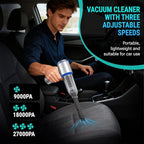 Mini Vacuum Cleaner, 2 in 1 27000PA Brushless Car Vacuum Air Duster 9000mAh Battery Air Blower Wireless Handheld Vacuum for C