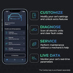 Carista EVO - Bluetooth OBD2 Scanner - Car Diagnostic Tool & Code Reader with Access to Diagnostics, Customizations, Service