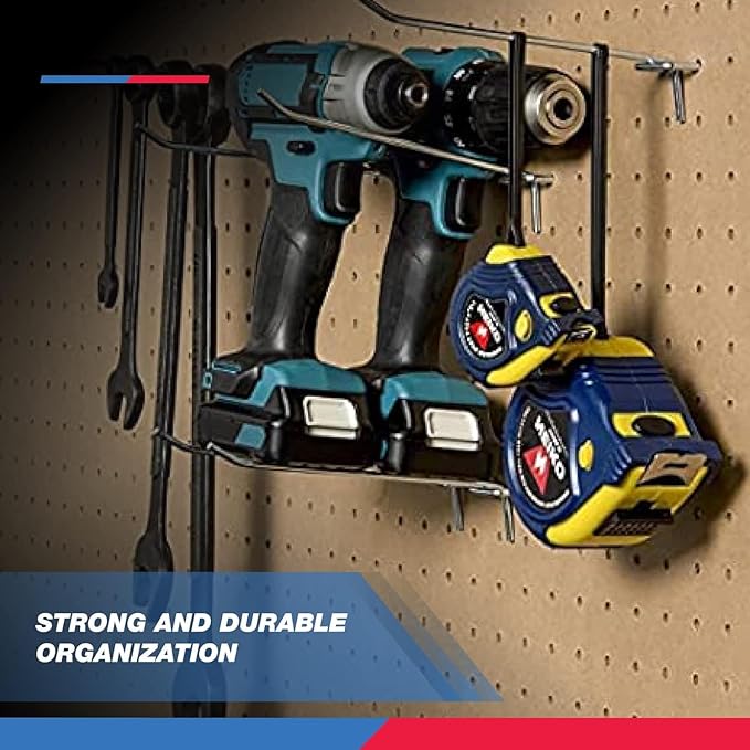 Neiko 53102A 6” Pegboard Hook Organizer Kit, 50 Pack, Hanging Hooks Set for Garage Organization, Great for Wall Hanging and S