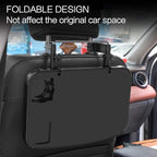 AutoChoice Foldable Car Seat Back Portable Tray for Food Dining Drink and Laptop, Hanging Car Steering Wheel Tray (2 Pack)