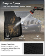 KIWI MASTER Floor Mats for 2020-2026 Jeep Gladiator JT, OEM Replacement 82215626AB, Custom Fit All Weather Car Mats, Heavy Duty TPE Floor Liners, Front & Rear 2 Row, Black
