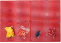 Organizer Genie 76 Piece Pegboard Tool Organizer Starter Kit, Flexible and Specially Designed to Hold All Tools - 4 Red Pegbo
