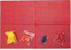 Organizer Genie 76 Piece Pegboard Tool Organizer Starter Kit, Flexible and Specially Designed to Hold All Tools - 4 Red Pegbo