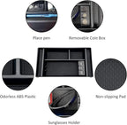 JOJOMARK Center Console Organizer Tray fits for 2019-2022 GMC Sierra/Chevy Silverado 1500 Accessories, 2020-2021 2022 2023 Silverado/Sierra 2500 HD/3500 HD