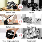 Neprock Closet Shoe Organizer,Shoe Storage Organizer Shoe Rack for Closet Organization,Shoe Slots Organizer De Zapatos Shoe H