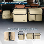Deluxe Trunk and Backseat Organizer for Medium or large size SUVs & RVs, Detachable Storage Modules with Built-in Cooler,