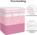 StorageRight Large Collapsible Laundry Basket Hamper with Easy Carry Handles，Freestanding Clothes Hampers for Laundry, Bedroo