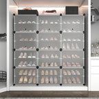 ROJASOP Portable 8-Tier Shoe Cabinet - 48-Pair Shoe Organizer with Expandable, Free Standing, Stackable Space Saving Design a