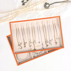 LANDICI Stackable Jewelry Organizer Trays 4 Set,PU Leather Jewelry Organizer Drawer,Jewelry Storage Display Tray for Earring 