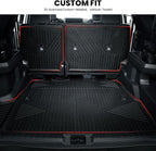 LASFIT Trunk Mat&Backrest Mat for Toyota 4Runner 2025-2026 5-Seater Gas Only(Not Fit Hybrid or 7-Seater), All Weather TPE Custom Fit Cargo Liner for 6th gen 4Runner SR5/TRD/Limited Cargo Mat