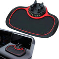 Multifunctional Car Anti-slip Mat, Car Dashboard Anti-slip Pad with Temporary License Plate, 360° Rotatable Dashboard Phone M