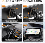 CD Slot Mount for CarPlay Screen 360° Rotation Tool-Free Installation Sturdy and Secure Compatible with in-Car Monitors CD Slot CarPlay Mount