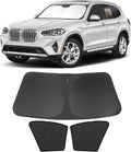 3PCS Car Window Shades Front Windshield Sun Shade Foldable Window Shade Custom Fit for 2018-2024 BMW X3 Accessories Car Shades for Front Windows Anti-UV Rays Block Heat