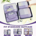 BAGAIL 9 Set Packing Cubes with Packing List Luggage Packing Organizers for Travel Accessories (Dusty Purple)