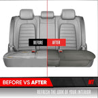 Motor Trend Rear Seat Protector for Cars, SUVs & Trucks – Nappa Leather Bench Cover Protector - Car Seat Cover for Kids, Pets