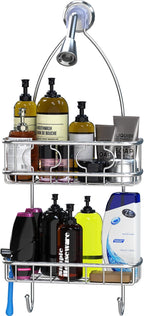 Simple Houseware Stainless Steel Bathroom Hanging Shower Head Caddy Organizer (24 x 10.2 x 4.25 inches)