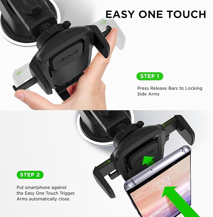 iOttie Easy One Touch Classic Dash & Windshield Universal Car Mount Phone Holder Desk Stand for iPhone, Samsung, LG, Moto and other Smartphones