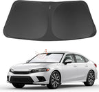 Front Windshield Sun Shade Foldable Car Front Window Sun Shade Windshield Shade Custom Fit for 2022-2025 2026 Honda Civic Block UV Rays Accessories Heat Keep Car Cooler