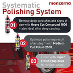 menzerna Polishing Set 8oz – HCC1000, MCC2500 & 3800 | 3-Step System for Scratch Removal, Swirl Elimination & Mirror-Like Finish
