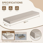 Dreamland 8" Deep Long Floating Shelves, 32 Inches Floating Shelves for Wall Set of 2, Large Display & Storage Shelf, Wall Sh