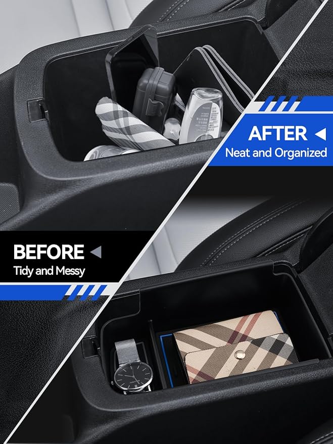 for Buick Envista Center Console Organizer 2024 2025 Buick Envista Accessories Armrest Tray Middle Storage Box Insert Container Durable ABS Plastic