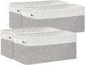 Bidtakay Small Bins for Organization Fabric Baskets for Toilet Paper Storage [4-Pack] Collapsible Narrow Baskets for Towels S