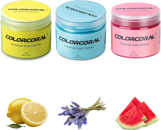 Multifunction Cleaning Gel 3Pack,Reusable Clean Putty for Interior Detailing, Cleaning Supplies, Auto Detailing Tools, Cleane