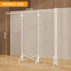Clothing Garment Rack,Foldable Portable Clothes Rack,Stainless Steel Adjustable clothing racks for hanging clothes,Heavy Duty
