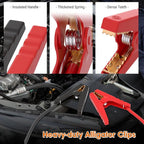 Jumper Cables for Car with Adapter Compatible with DE.Walt 20V Batteries, Silicone Wire 8AWG 2FT Alligator Clips Automotive Jump Starter Jumper Cables for Jump Starting Car or Tool Batteries