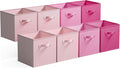 GRANNY SAYS 11 Inch Cube Storage Bins, Cube Storage Organizer, Fabric Collapsible Storage Bins with Handle, Storage Cubes for