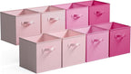 GRANNY SAYS 11 Inch Cube Storage Bins, Cube Storage Organizer, Fabric Collapsible Storage Bins with Handle, Storage Cubes for