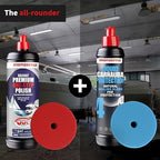 menzerna Premium One Step Gelcoat Polish 32oz I Marine Compound to Remove Scratches & to Provide a Glossy Finish I Boat & Caravan Polish I Heavy & Medium Cut + Finish All in one