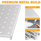 Pegboard Smith Metal Pegboard Panels, 16" x 12" Heavy-Duty Steel Peg Boards for Garage Tool Storage, Wall-Mounted Pegboard Or