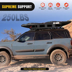 Nilight 64" x 39" x 6" Universal Roof Rack Cargo Basket Heavy-Duty 250LBS Capacity Rooftop Carrier Luggage Holder & Soft Waterproof|Cargo Bag|Net|Ratchet Straps for SUV Truck Vehicle