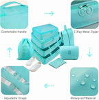 Packing Cubes, 8 Pcs Travel Packing Organizers for Suitcases, Large Capacity Travel Luggage Organizers Set includes 8 Storage