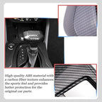 Gear Shift Cover,for 2024-2026 Kia K4/Kia Carnival 2025/k5 2025 /Kia Sorento 2024-2026,Car Center Console Gear Shift Knob Cover Trim Cap - Carbon Fiber