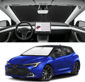 Custom Fit Windshield Sun Shade for Toyota Corolla 2020-2026, Foldable Car Sunshade Accessorie with Storage Bag, UV & Heat Reflector, Keep Your Car Cooler