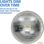 SYLVANIA - H6024 SilverStar Sealed Beam Headlight - High Performance Halogen Headlight Replacement (7 inch Round) PAR56, Brig