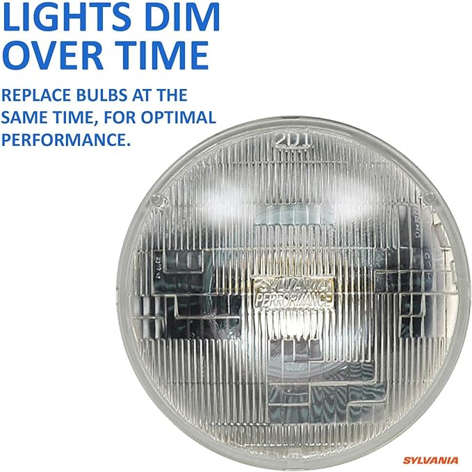 SYLVANIA - H6024 SilverStar Sealed Beam Headlight - High Performance Halogen Headlight Replacement (7 inch Round) PAR56, Brig