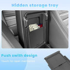 4PCS Center Console Organizer Compatible with 2023 2024 2025 2026 Honda CRV Secondary Box Insert Divider Armrest Storage Tray Hidden Storage Tray Cup Holder Interior Accessories