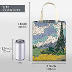 Car Trash Can, Cute Car Trash Bag, Hanging Car Organizer and Storage Bag, Trash Bin for Car Accessories, Vehicle, Travelling, Camping Wheat Field Scenery Pattern