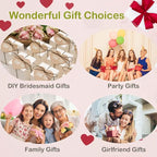 Travel Jewelry Case Bridesmaid Gifts Box,12 Pack Small Jewelry Box Mini Jewelry Organizer,PU Leather Portable Earring Storage