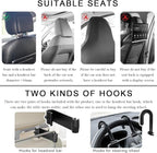 2 in 1 Car Steering Wheel Tray, Car Desk Back Seat Headrest Tray for Eating Food and Writing Laptop Work, Adjustable Car Food Table for Car SUVs Trucks Vans, Car Accessories