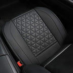 Black Panther Luxury Faux Leather Car Seat Cover Front Bottom Seat Cushion Cover, Anti-Slip and Wrap Around The Bottom, Fits 